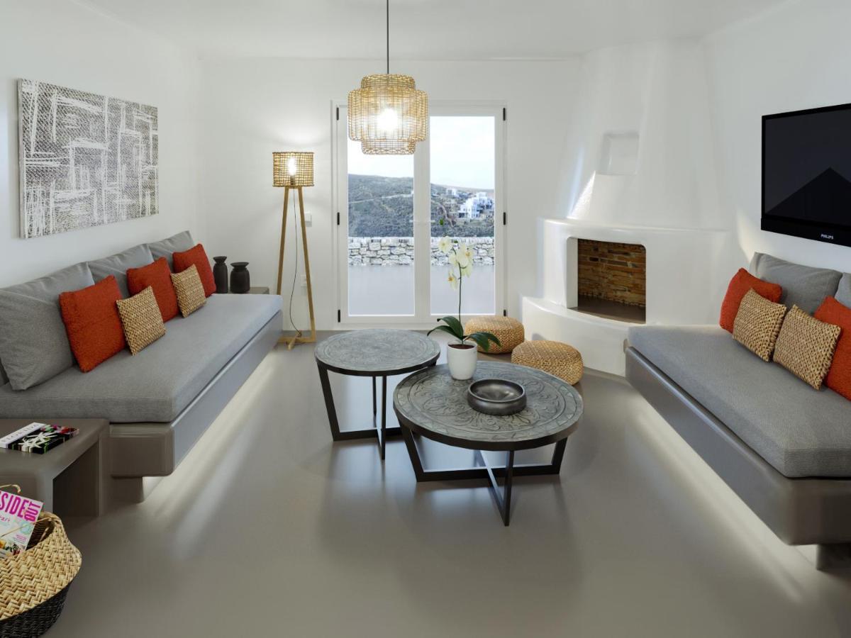 Mykonos Residence Villas & Suites Merchia Beach Exterior photo